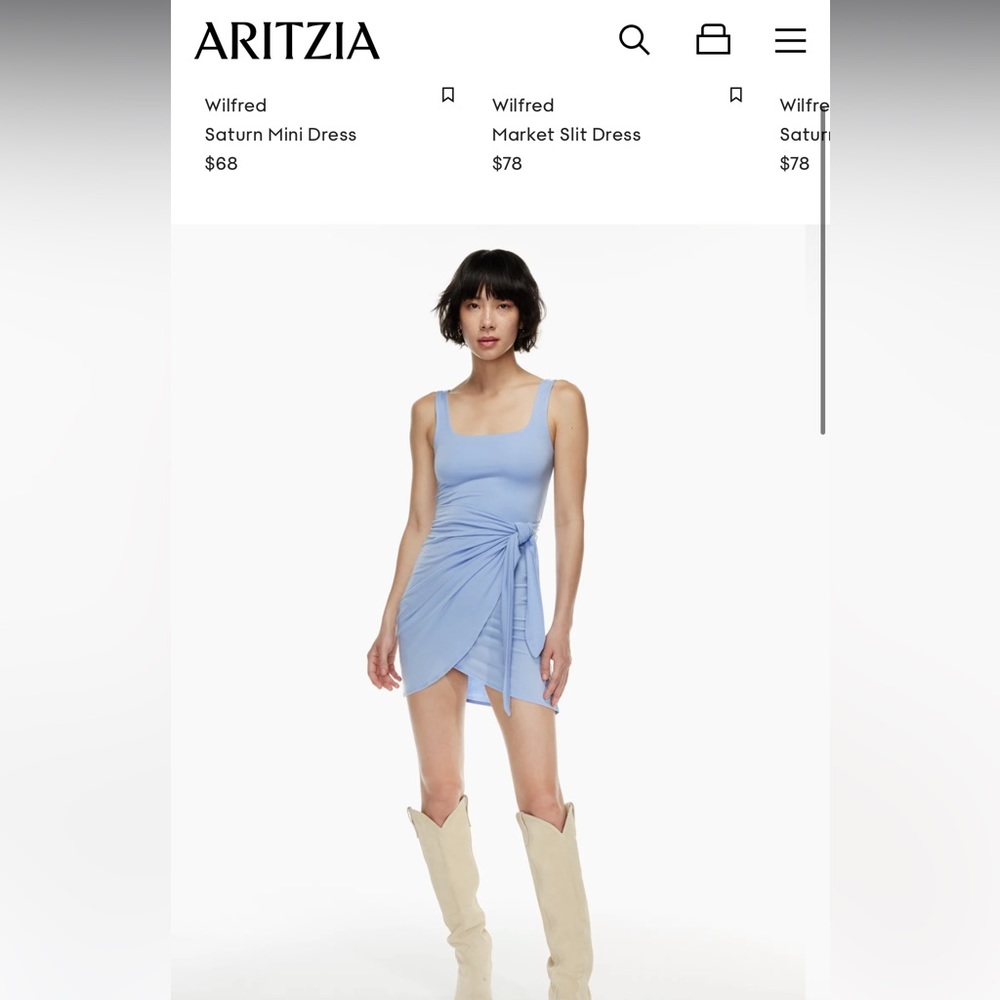 Aritzia Wilfred Saturn Mini Dress new with tags